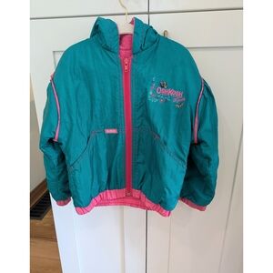 RARE Vintage OshKosh B'gosh Teal and Pink Jacket
